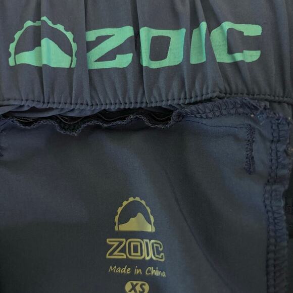 Zoic Mountain Bike Shorts Stretch Pull On Back Elastic Drawstring Waist Blue XS - Picture 5 of 11